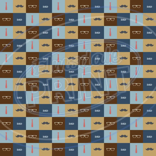 Dad Plaid 012 Printed Pattern Vinyl