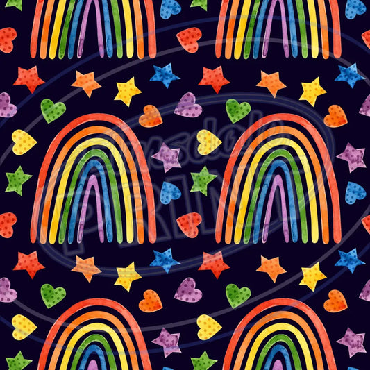 Dark Rainbow 008 Printed Pattern Vinyl