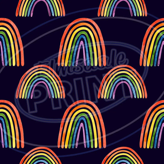 Dark Rainbow 010 Printed Pattern Vinyl
