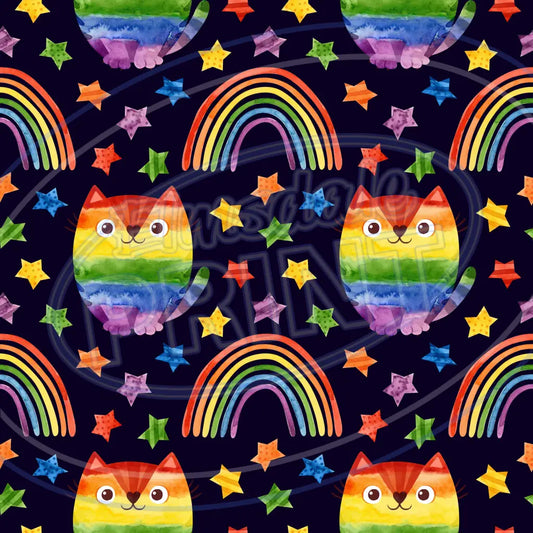 Dark Rainbow 011 Printed Pattern Vinyl