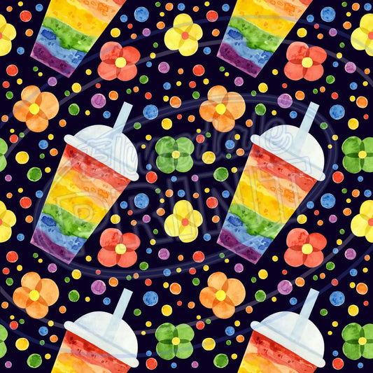 Dark Rainbow 012 Printed Pattern Vinyl