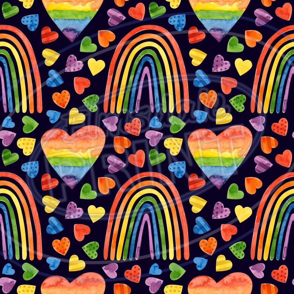 Dark Rainbow 013 Printed Pattern Vinyl