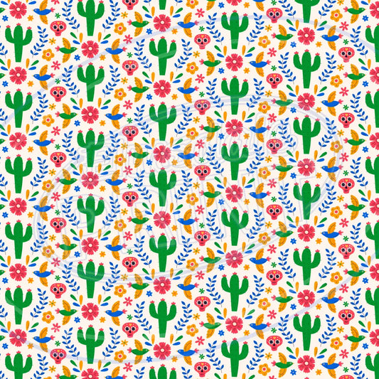 Sugar Skulls 024 Printed Pattern Vinyl