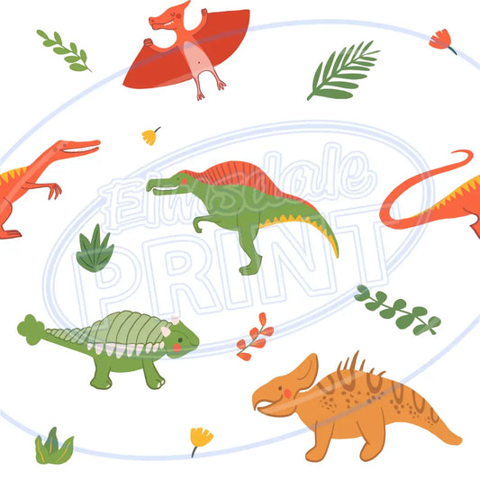Dino World 003 Printed Pattern Vinyl