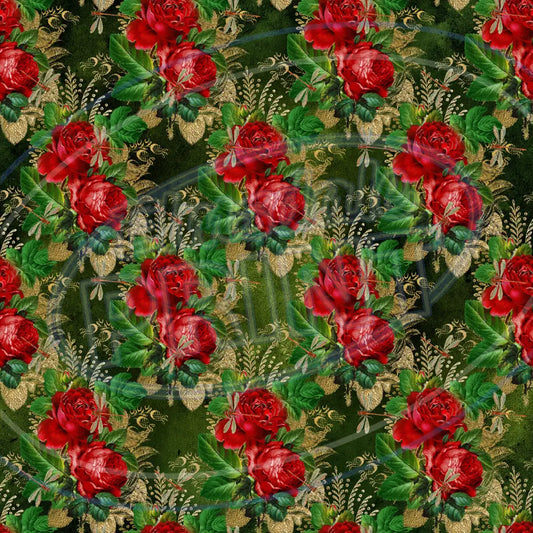 Dragonfly Rose 018 Printed Pattern Vinyl