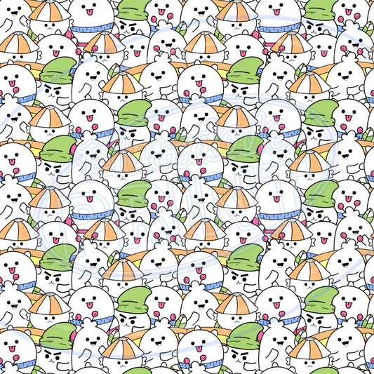 Dumpling Dudes 004 Small Printed Pattern Vinyl