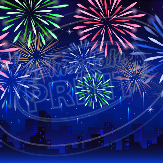 Fireworks 006 Printed Pattern Vinyl