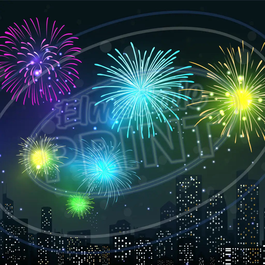 Fireworks 017 Printed Pattern Vinyl