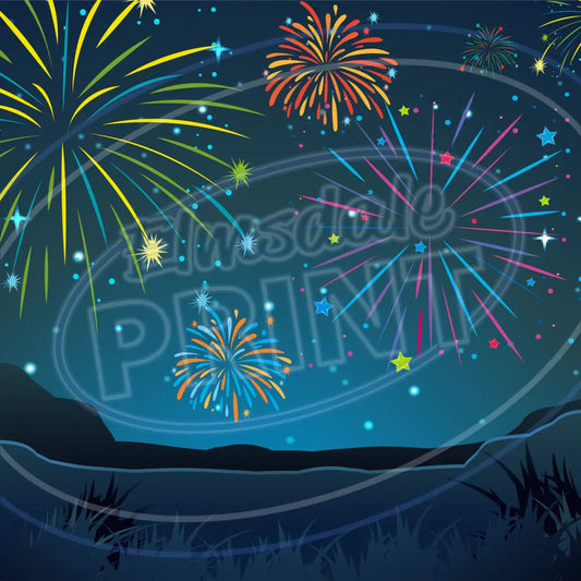 Fireworks 018 Printed Pattern Vinyl