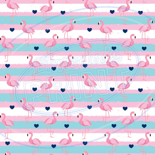 Flamingo Friends 004 Printed Pattern Vinyl