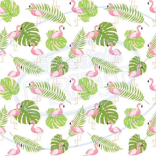 Flamingo Friends 006 Printed Pattern Vinyl