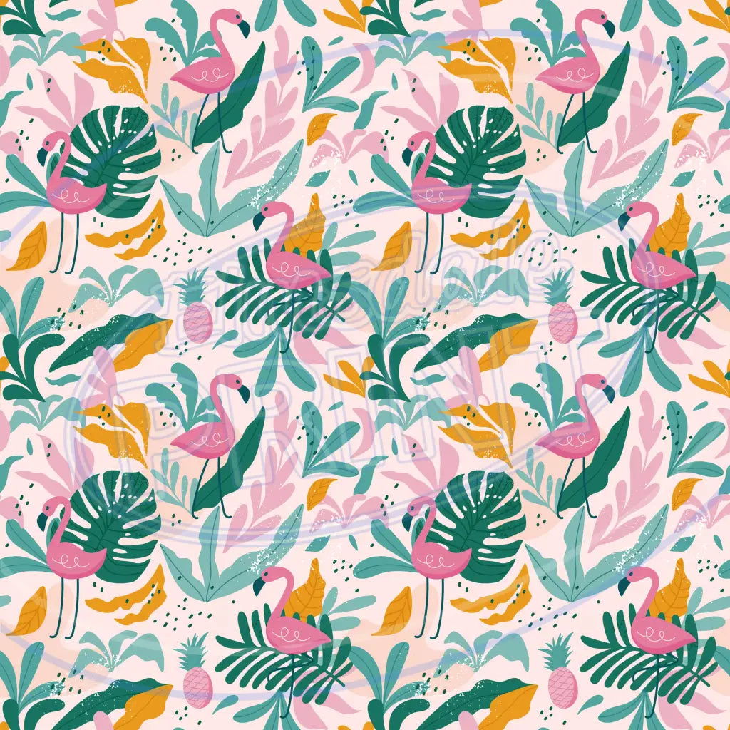 Flamingo Friends 018 Printed Pattern Vinyl
