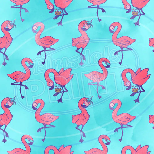 Flamingo Party 001 Printed Pattern Vinyl