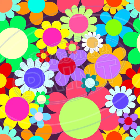 Flower Power 007 Printed Pattern Vinyl