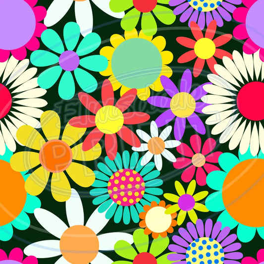 Flower Power 008 Printed Pattern Vinyl