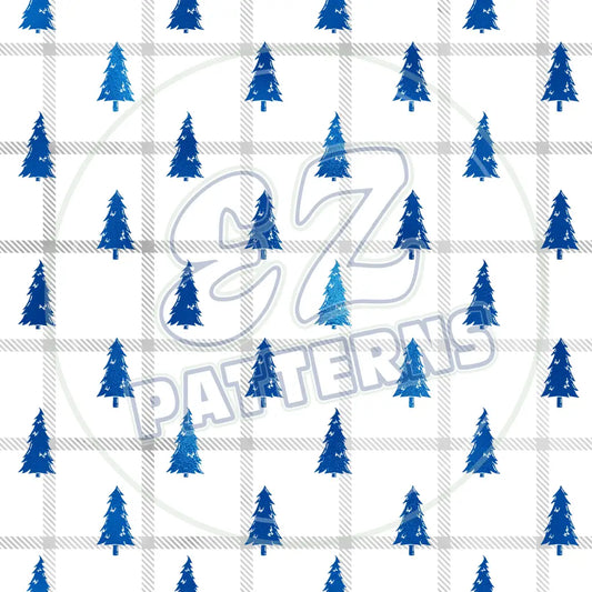 Frosty Plaid 004 Printed Pattern Vinyl