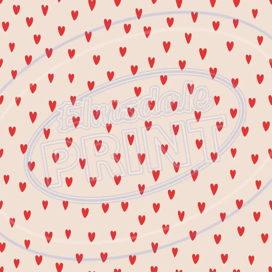 Funky Hearts 007 Printed Pattern Vinyl