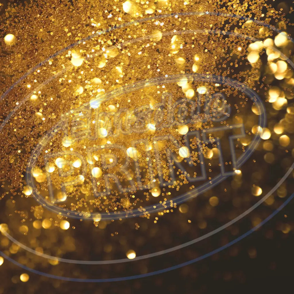 Gold Bokeh 003 Printed Pattern Vinyl