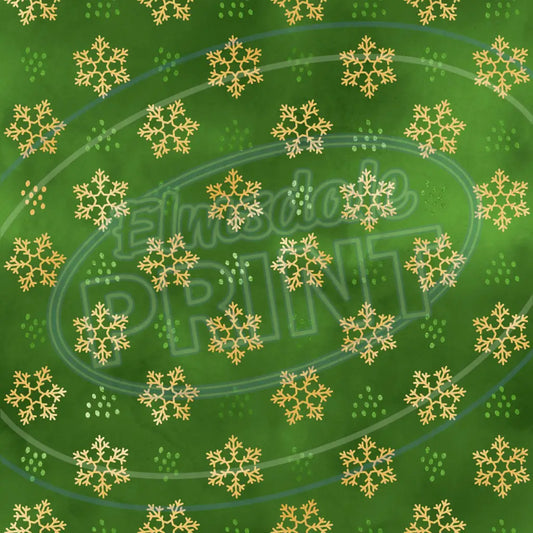 Gold Red Green 011 Printed Pattern Vinyl