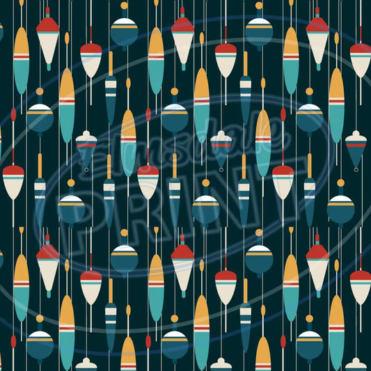 Gone Fishing 004 Printed Pattern Vinyl