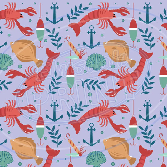 Gone Fishing 008 Printed Pattern Vinyl