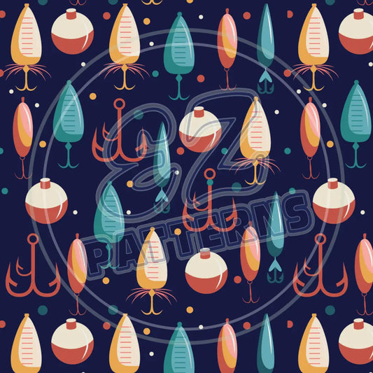 Gone Fishing 009 Printed Pattern Vinyl
