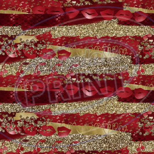 Gothic Kisses 002 Printed Pattern Vinyl