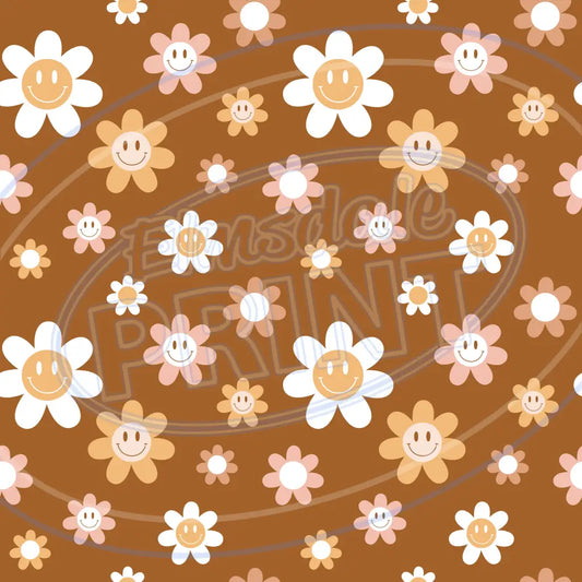 Groovy Smiley 002 Printed Pattern Vinyl