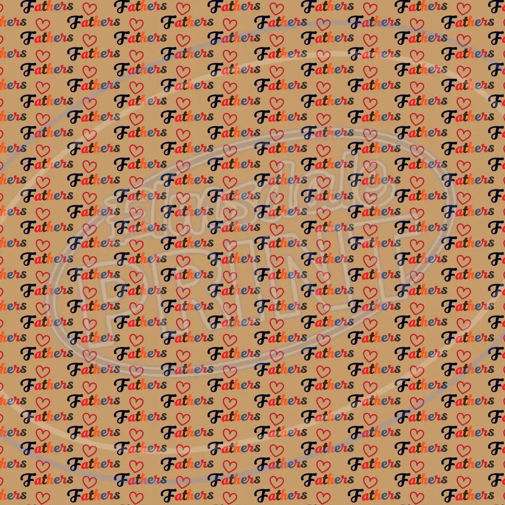 Happy Fathers Day 013 Printed Pattern Vinyl