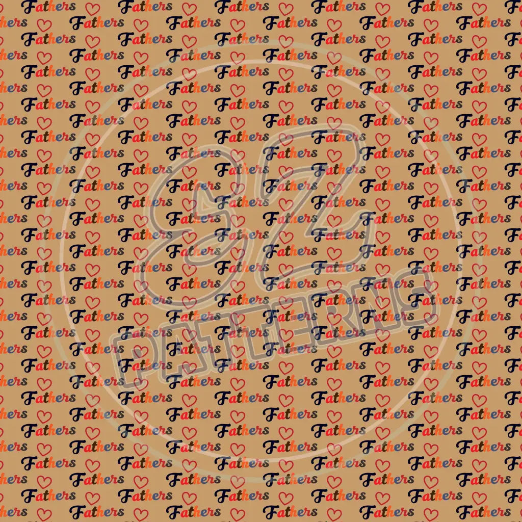 Happy Fathers Day 013 Printed Pattern Vinyl
