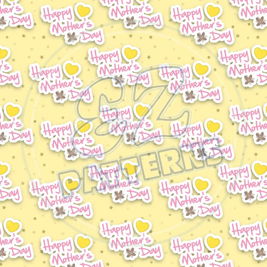 Happy Mothers Day 014 Printed Pattern Vinyl