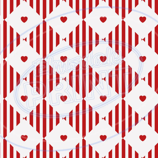 Heart Plaid 005 Printed Pattern Vinyl