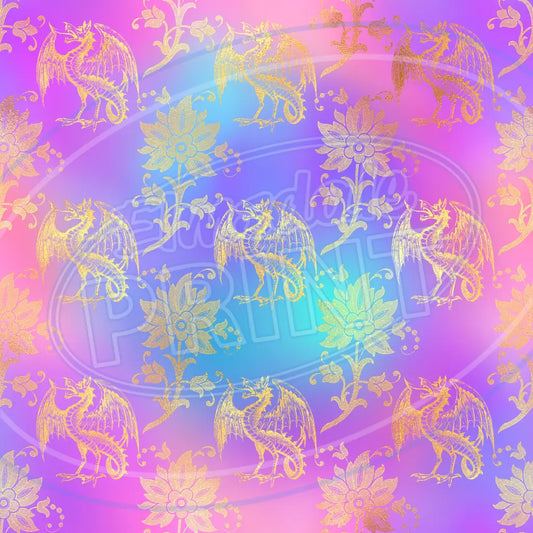 Neon Fantasy 002 Printed Pattern Vinyl