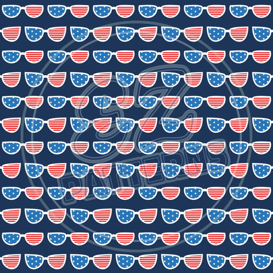 July 4Th Beach Party 002 Printed Pattern Vinyl