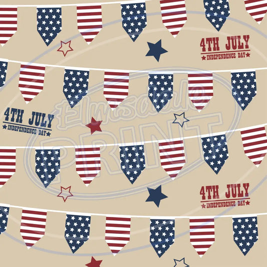 July 4Th Retro 006 Printed Pattern Vinyl