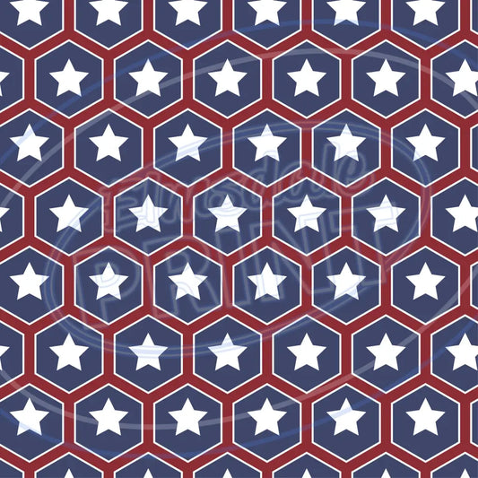 July 4Th Retro 009 Printed Pattern Vinyl