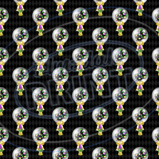 Mardi Gras Bling 001 Printed Pattern Vinyl
