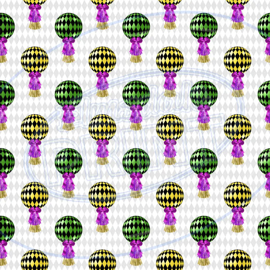 Mardi Gras Bling 002 Printed Pattern Vinyl