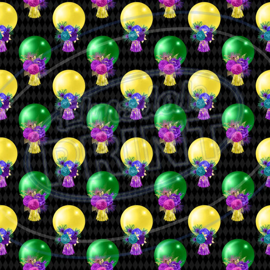 Mardi Gras Bling 005 Printed Pattern Vinyl