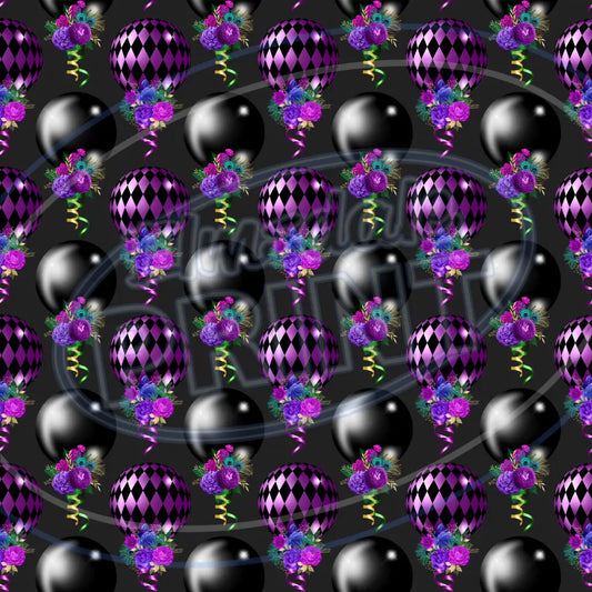Mardi Gras Bling 007 Printed Pattern Vinyl