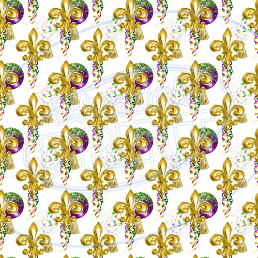 Mardi Gras Bling 008 Printed Pattern Vinyl