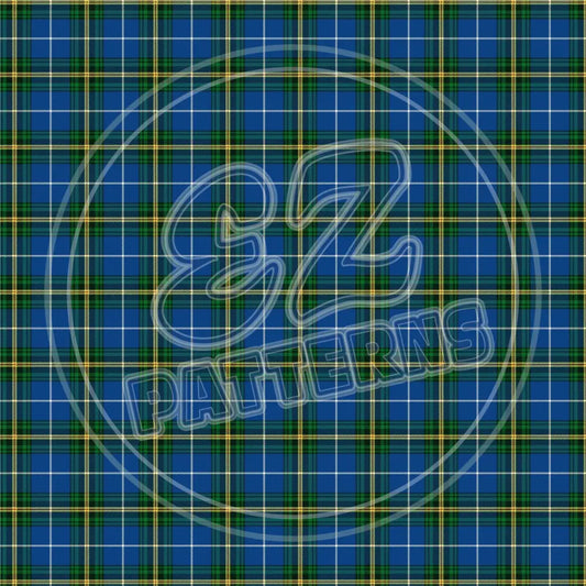 Maritime Tartan NS 001 - Small Pattern - Printed Pattern Vinyl