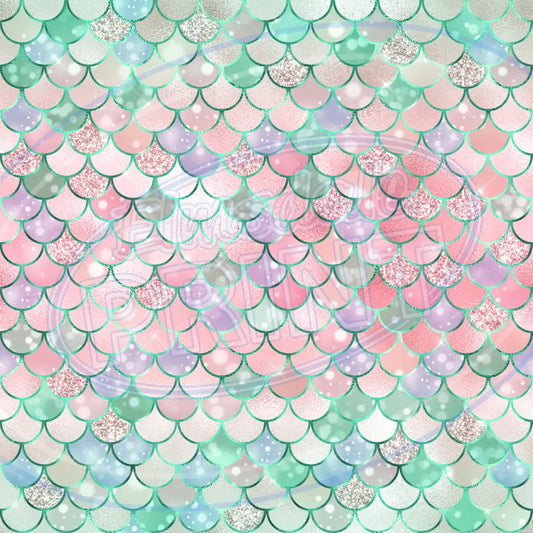 Mermaid Glitter 014 Printed Pattern Vinyl