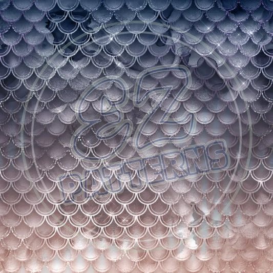 Mermaid Scales 002 Printed Pattern Vinyl