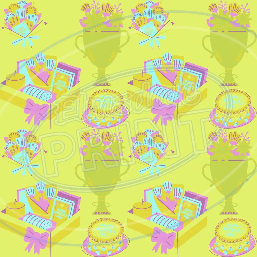 Mom Tattoo 001 Printed Pattern Vinyl