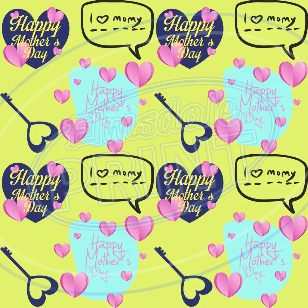 Mom Tattoo 004 Printed Pattern Vinyl