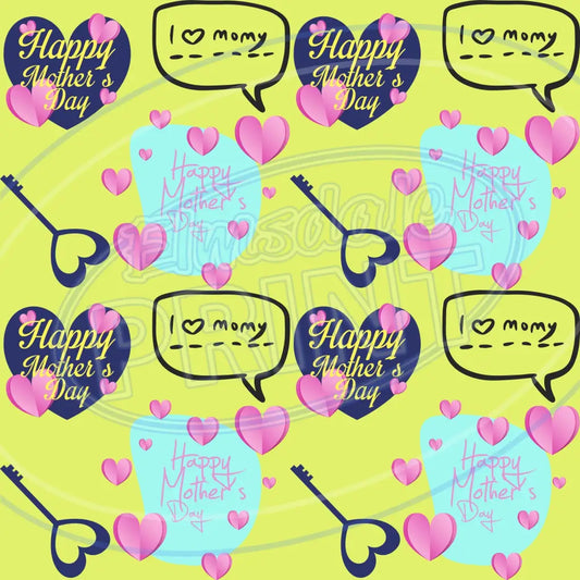 Mom Tattoo 004 Printed Pattern Vinyl