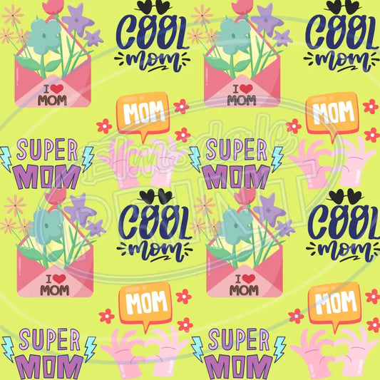 Mom Tattoo 006 Printed Pattern Vinyl