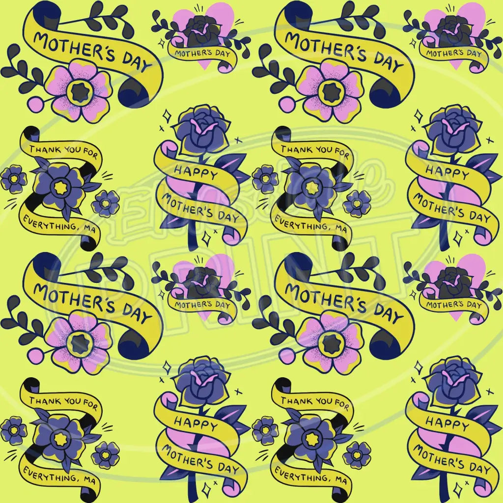 Mom Tattoo 009 Printed Pattern Vinyl