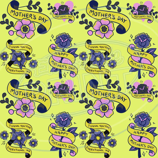 Mom Tattoo 009 Printed Pattern Vinyl